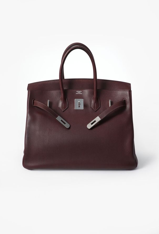 Hermès Beautiful Rouge Sellier Evercolor Birkin 35 - 3