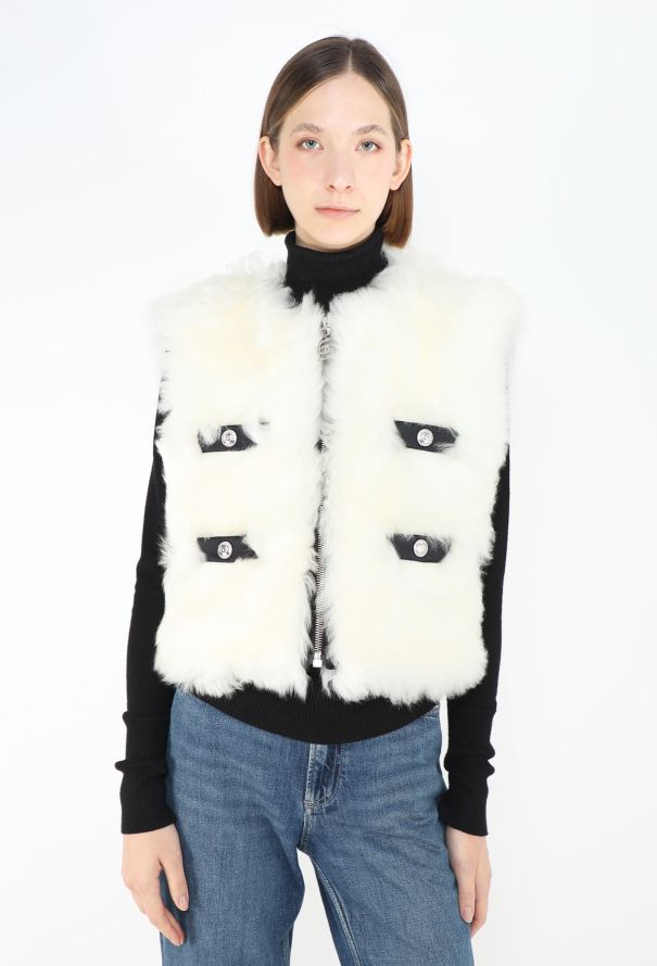 Chanel 2023 Coco Neige Reversible Shearling Vest - 1