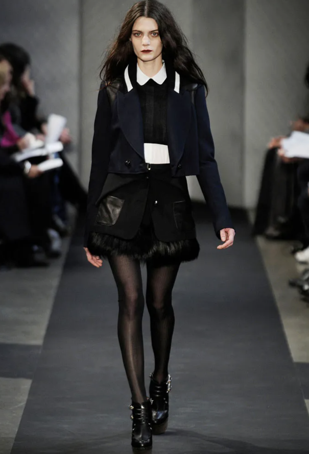 Proenza Schouler F/W 2010 Fox Fur Trim Mini Skirt - 2