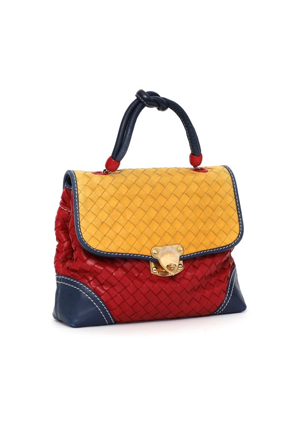 Bottega Veneta Vintage Tricolor Intrecciato Crossbody Bag - 3