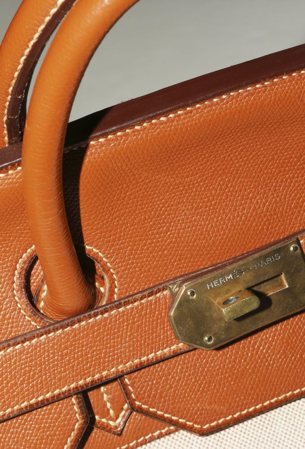 Hermès Leather & Toile H Haut à Courroies 55 - 17