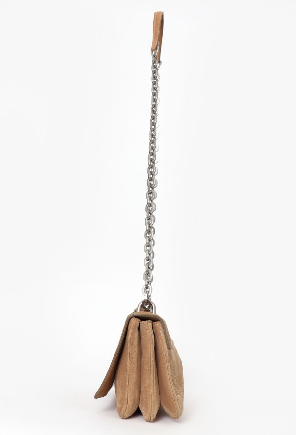 Prada Brown Suede Shoulder Bag - 5