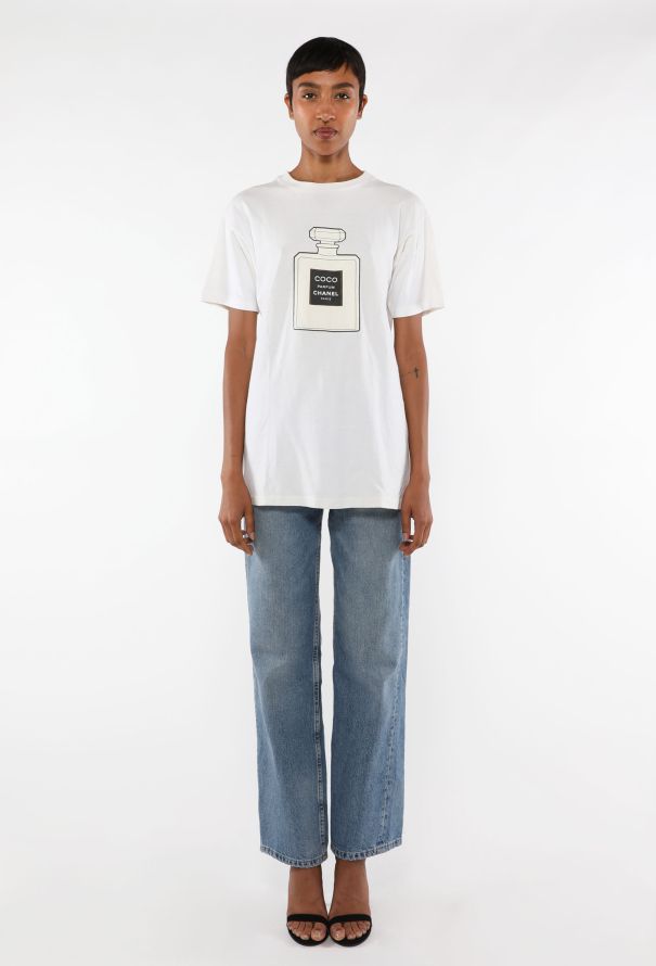 Chanel Boutique Uniform 'COCO Parfum' T-Shirt, 1990s - 3