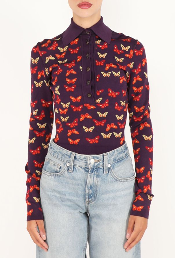 Alaïa Butterfly Printed Bodysuit, F/W 1991 - 4