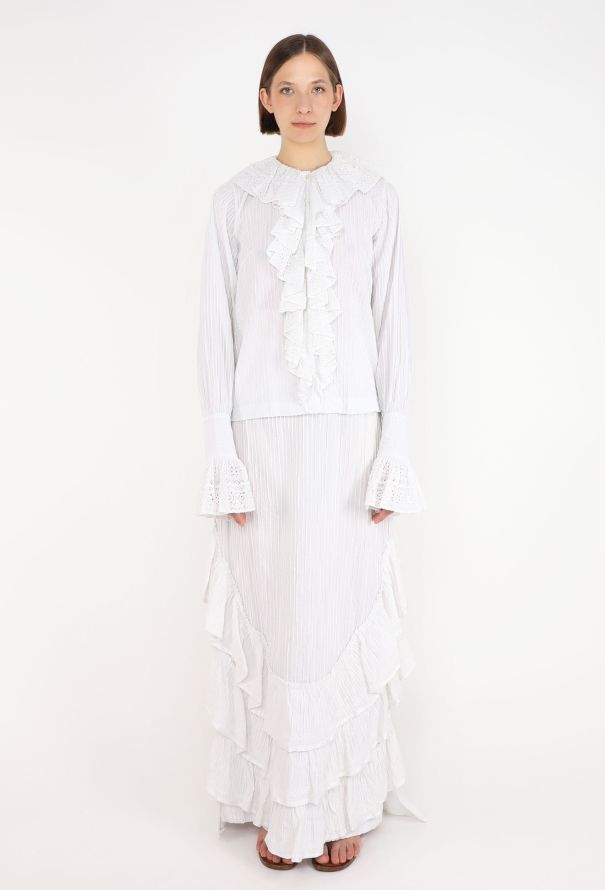 World Treasures Authentic Mexican Cotton Lace Ensemble, 1970s - 6