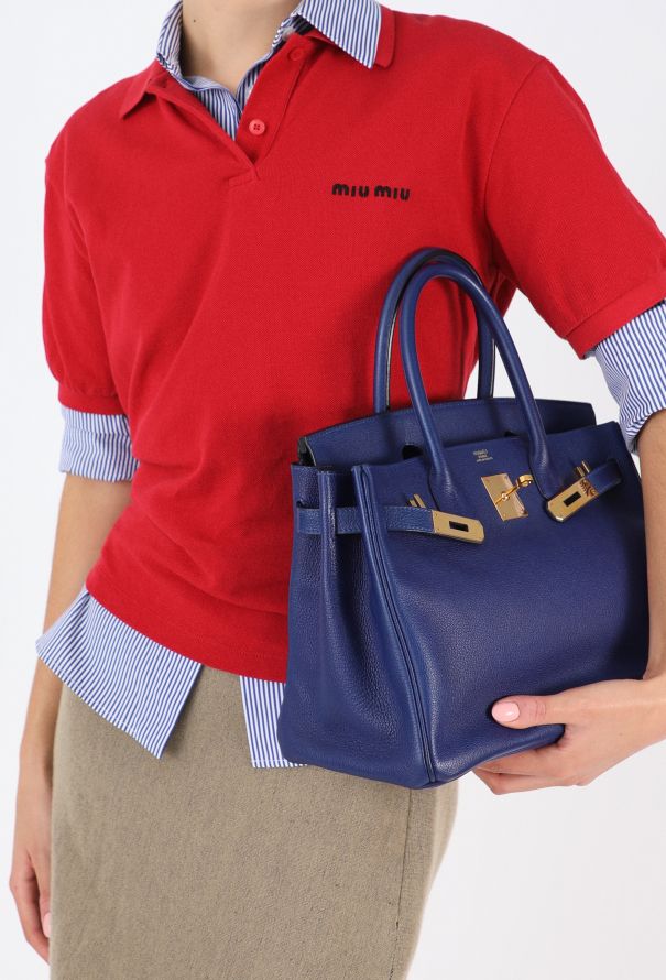 Hermès Bleu Sapphire Togo Birkin 30 - 1