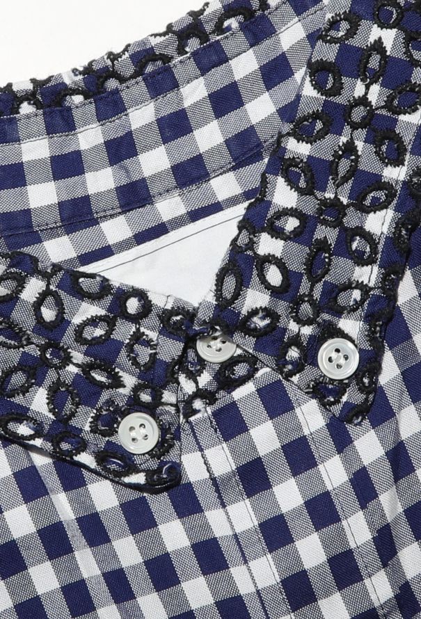 Sacai S/S 2014 Gingham Eyelet Shirt - 7