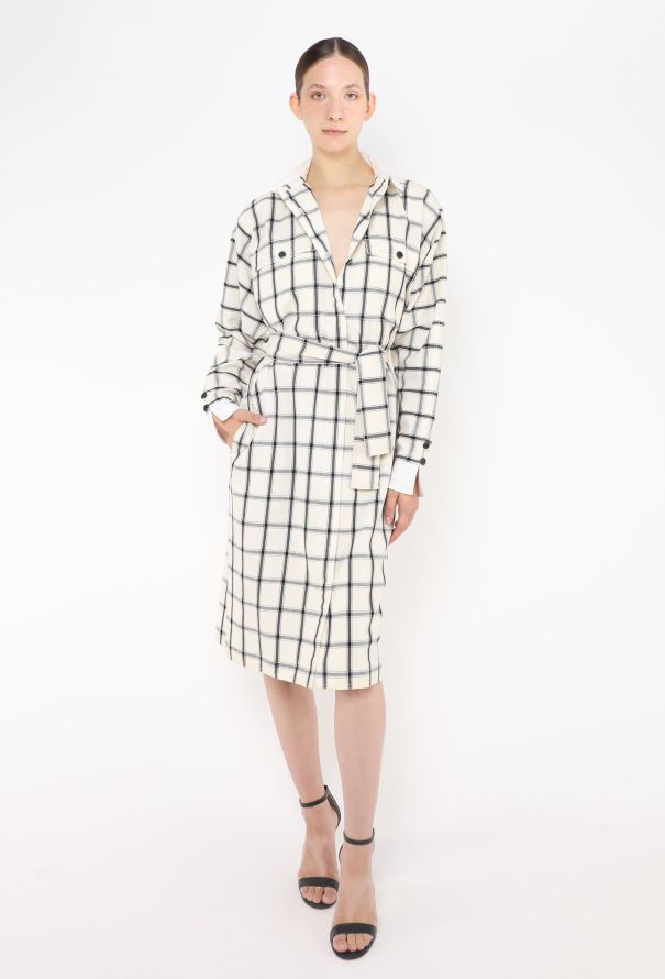 Gucci Vintage Belted Plaid Dress - 2