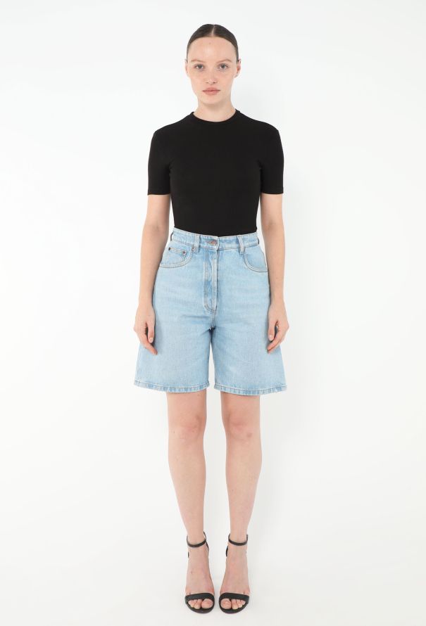 Prada 2024 Denim Bermuda Shorts - 3