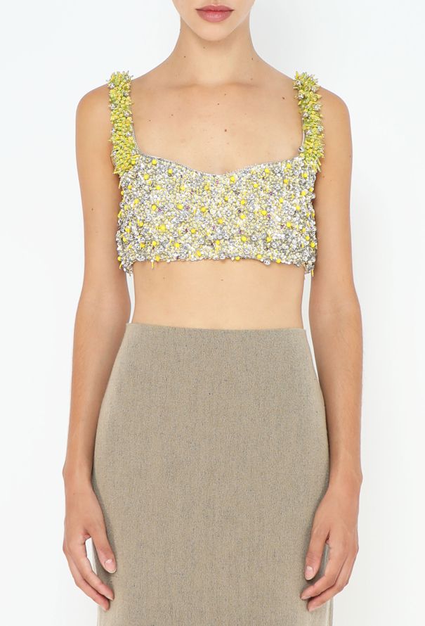 Dries Van Noten 2022 Beaded Ceba Bralette Top - 2