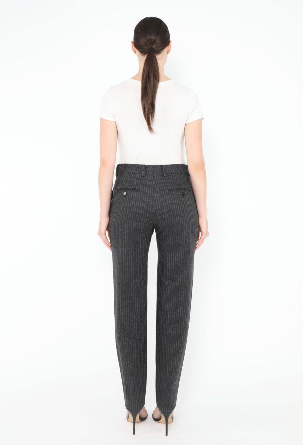 Céline 2024 Felted Pinstripe Trousers - 4 Céline 2024 Felted Pinstripe Trousers - 4