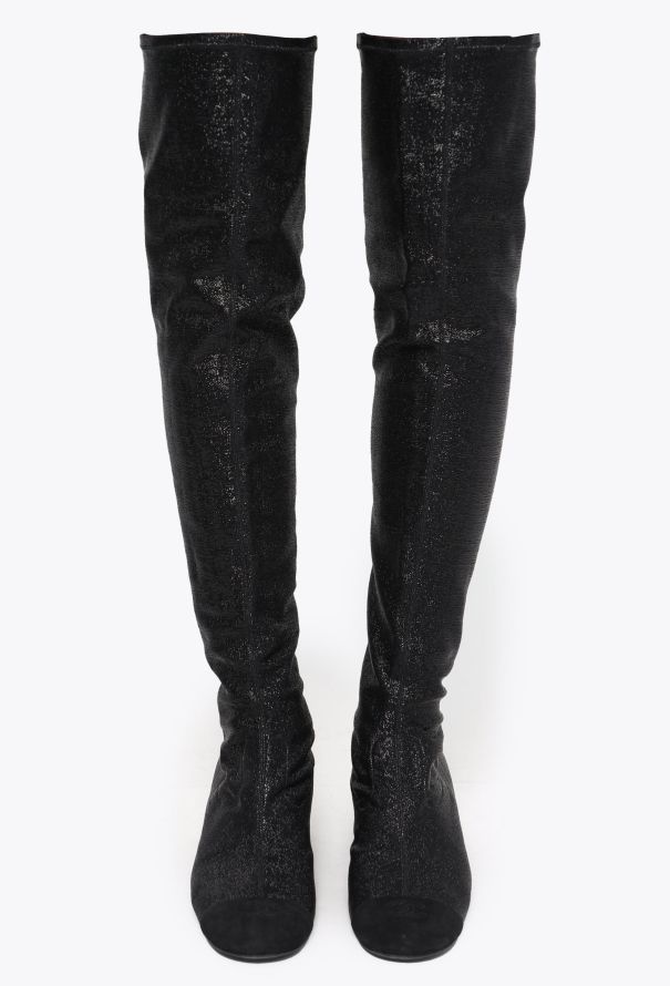 Chanel Iridescent Thigh-High Boots - 3