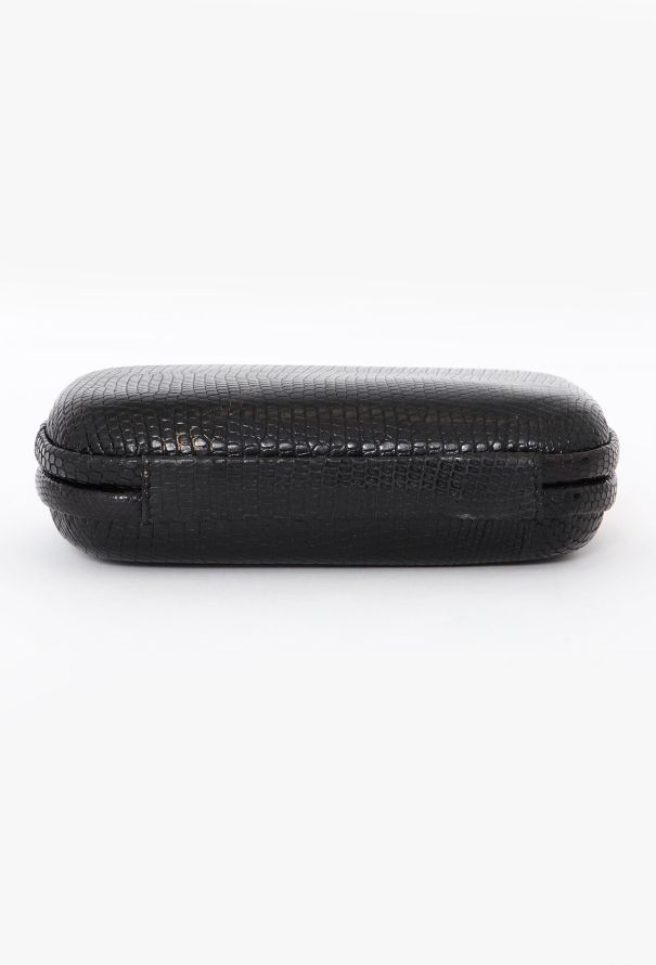 Bottega Veneta Black Lizard Clutch - 6