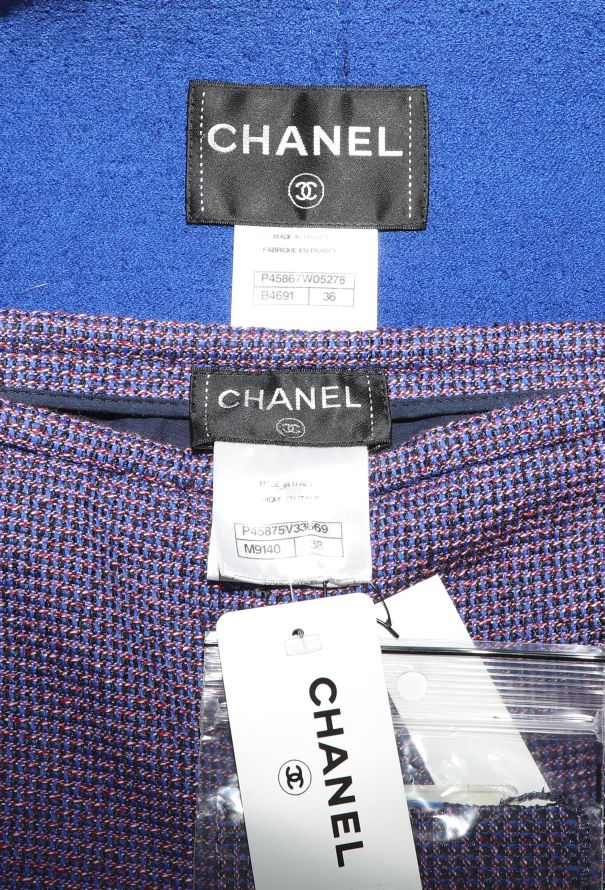 Chanel S/S 2013 Tweed Pearl Button Ensemble - 8