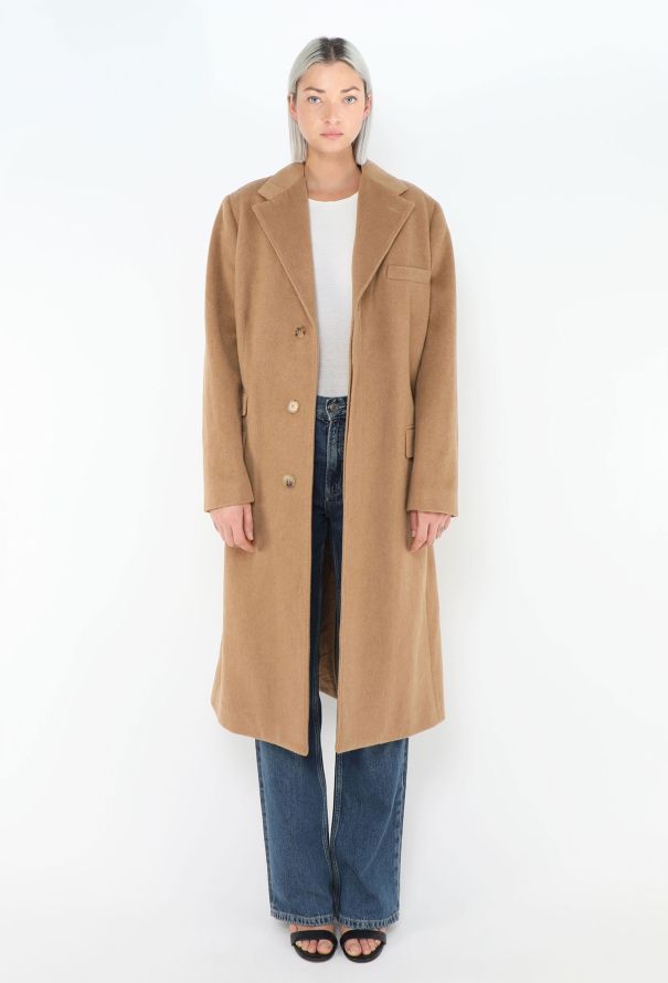 Ralph Lauren Tailored Camel Wool Coat - 1