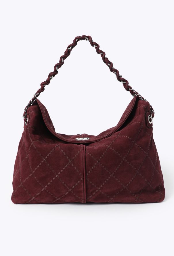 Chanel Quilted French Reviera Nubuck Hobo Bag - 1