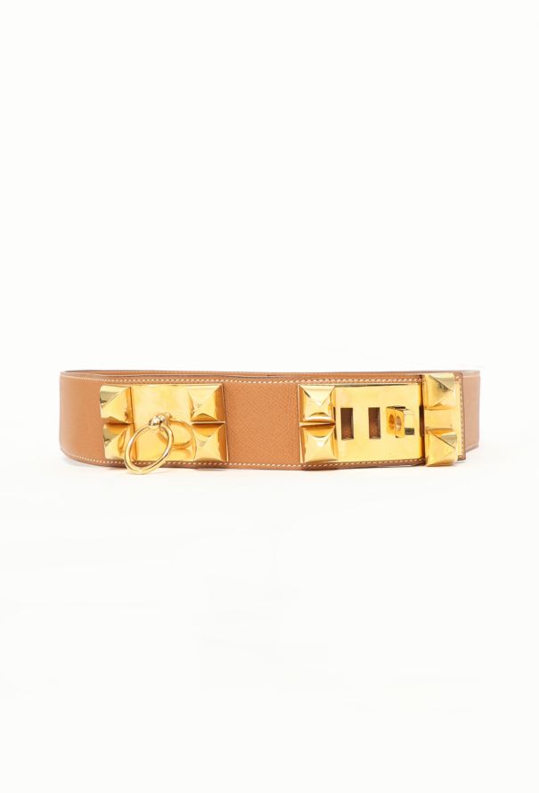 Hermès 1988 Courchevel 'Collier de Chien' Belt - 1