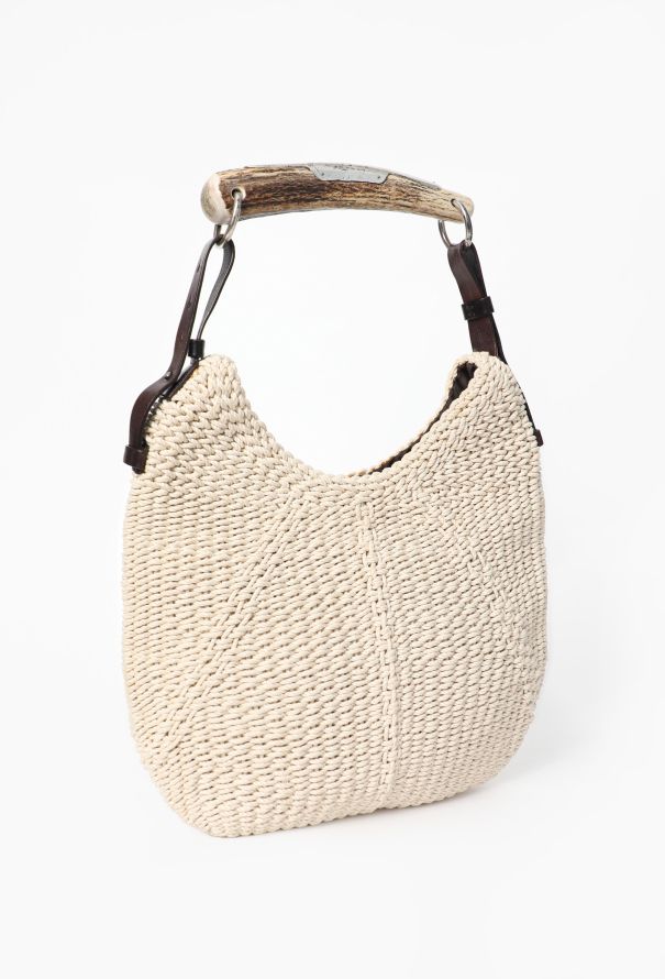 Saint Laurent Rare 2000s Woven Rope Mombasa Bag - 3