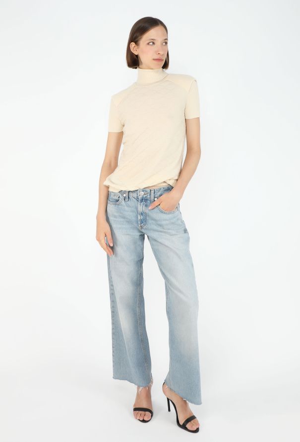 Chanel Cashmere Lattice Knit Turtleneck - 3