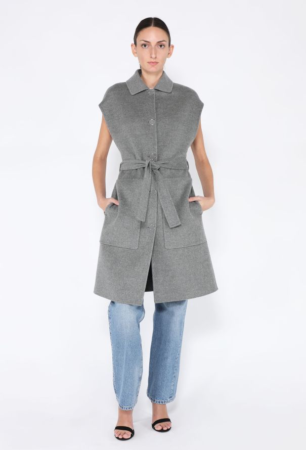 Hermès 2024 Belted Cashmere Long Vest - 2