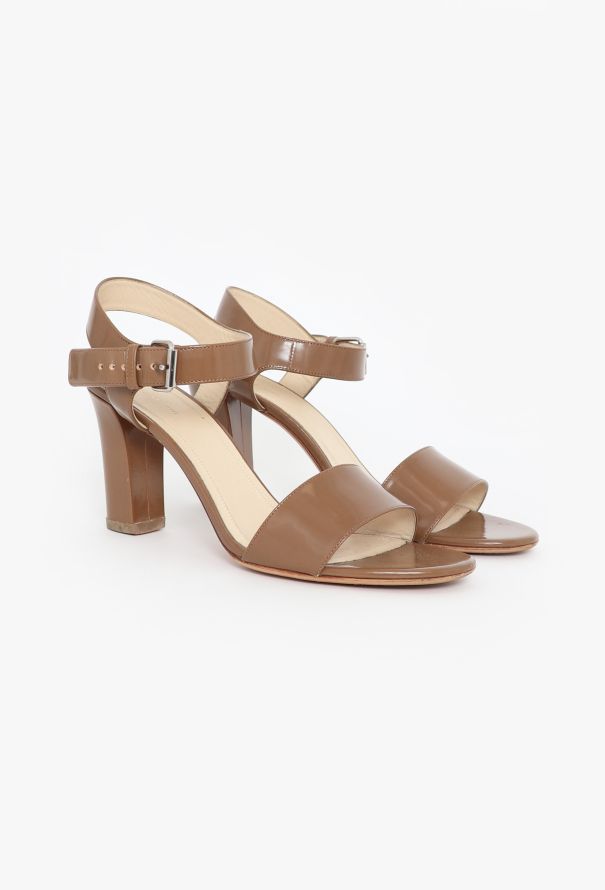 Céline Patent Leather Buckle Sandals - 2 Céline Patent Leather Buckle Sandals - 2