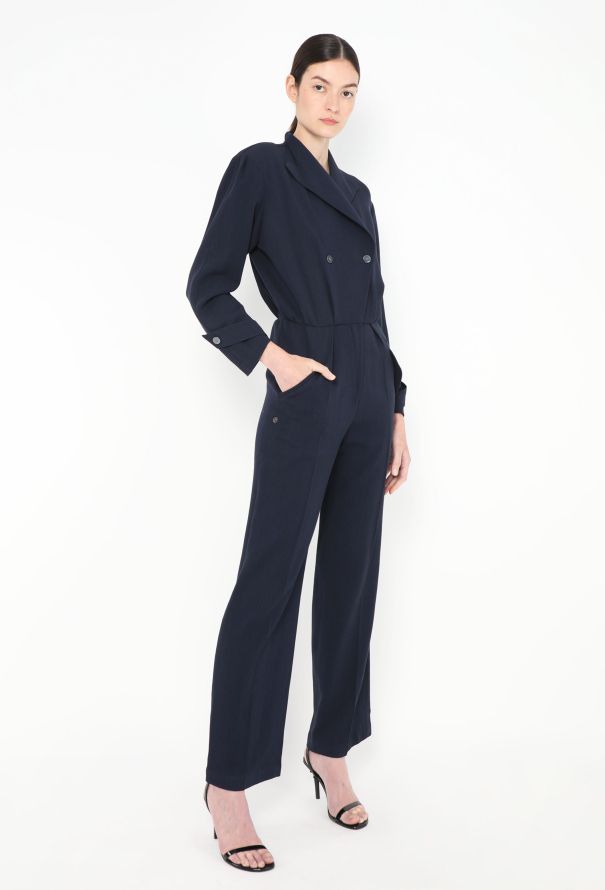 Thierry Mugler Early '90s Cinched Emblem Jumpsuit - 2