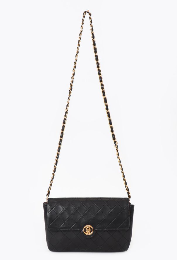 Chanel '80s Black CC Flap Bag - 1
