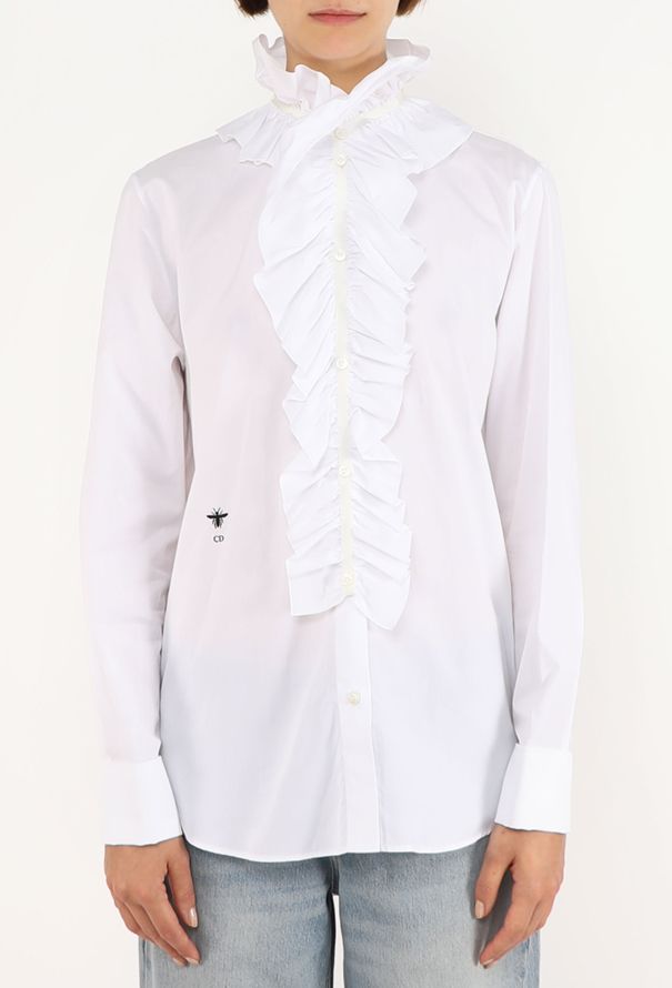 Dior Ruffled Cotton Blouse, 2023 - 1