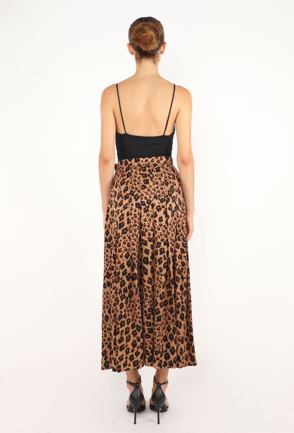 Saint Laurent Leopard Pleated Skirt, F/W 1992 - 5