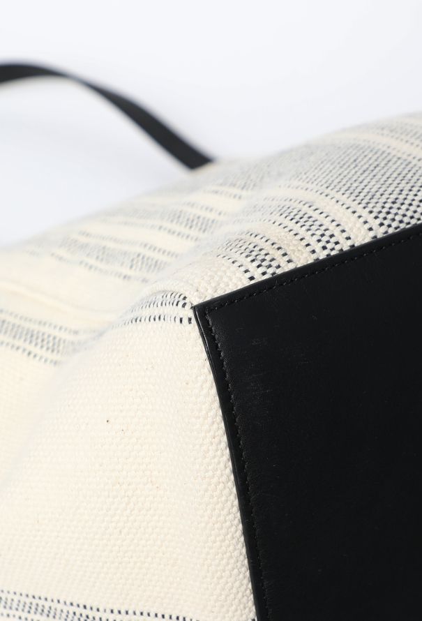Céline Striped Canvas Phantom Tote - 8 Céline Striped Canvas Phantom Tote - 8
