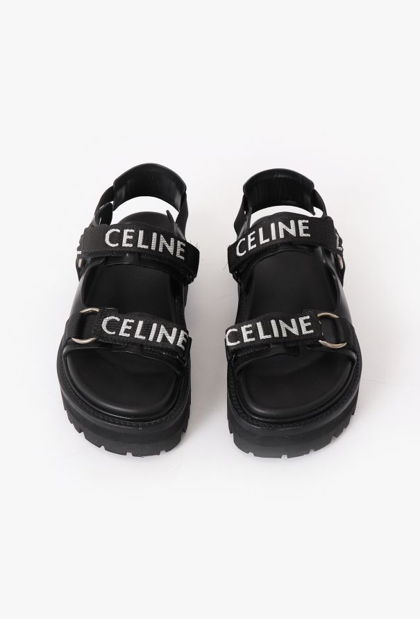 2022 Logo Platform Sandals - Céline | Authentic & Vintage