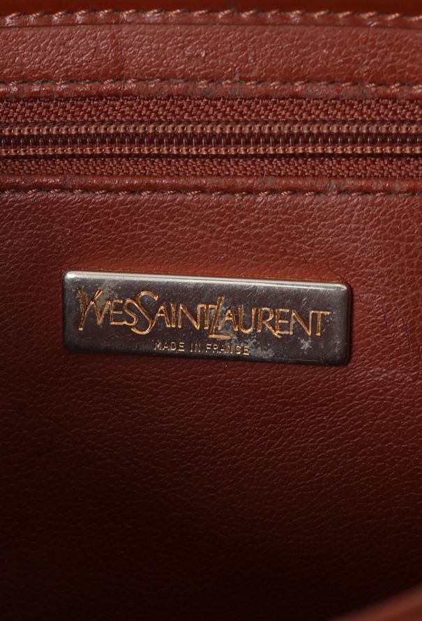 Saint Laurent '90 YSL Cognac Bag - 12 Saint Laurent '90 YSL Cognac Bag - 12