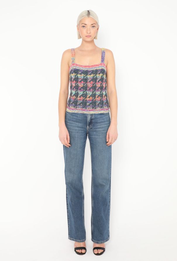 Chanel Pre-Fall 2020 Houndstooth Knit Top - 3 Chanel Pre-Fall 2020 Houndstooth Knit Top - 3