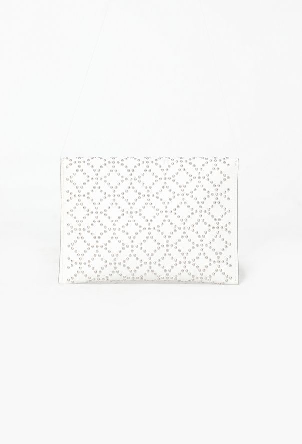 Alaïa Studded White Envelope Clutch - 3 Alaïa Studded White Envelope Clutch - 3