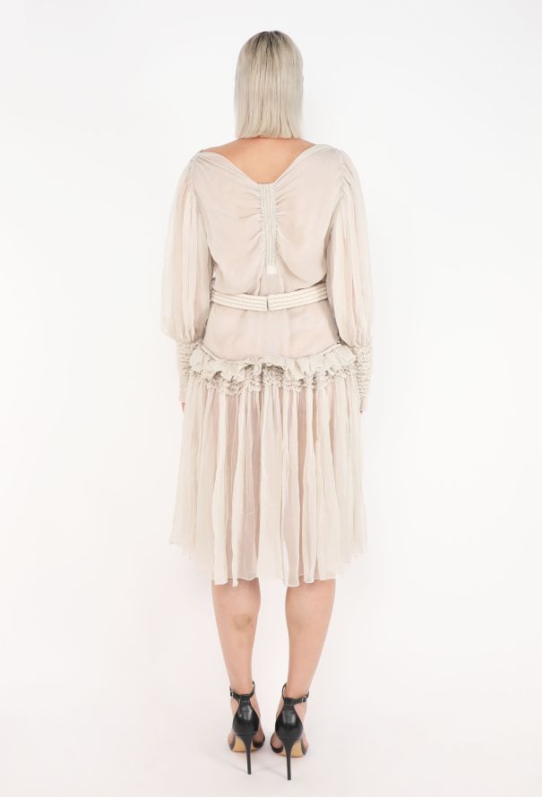 Givenchy McQueen Ruffled Chiffon Dress, 2001 - 4