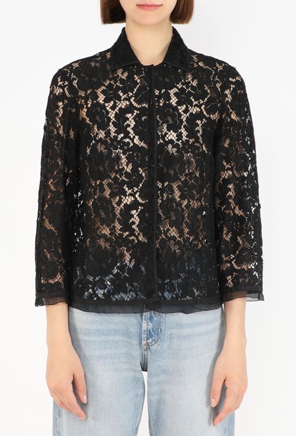 Prada Raschell Belted Lace Blouse, F/W 2008 - 5