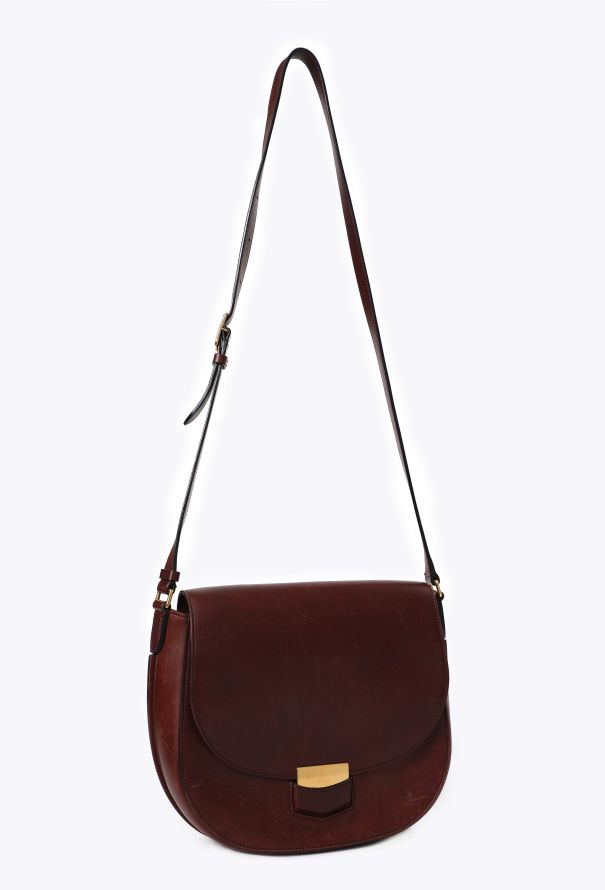Céline Burgundy Medium Trotteur Crossbody Bag - 2