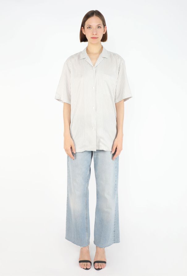 The Row Jorge Pinstripe Silk Shirt, 2026 - 3
