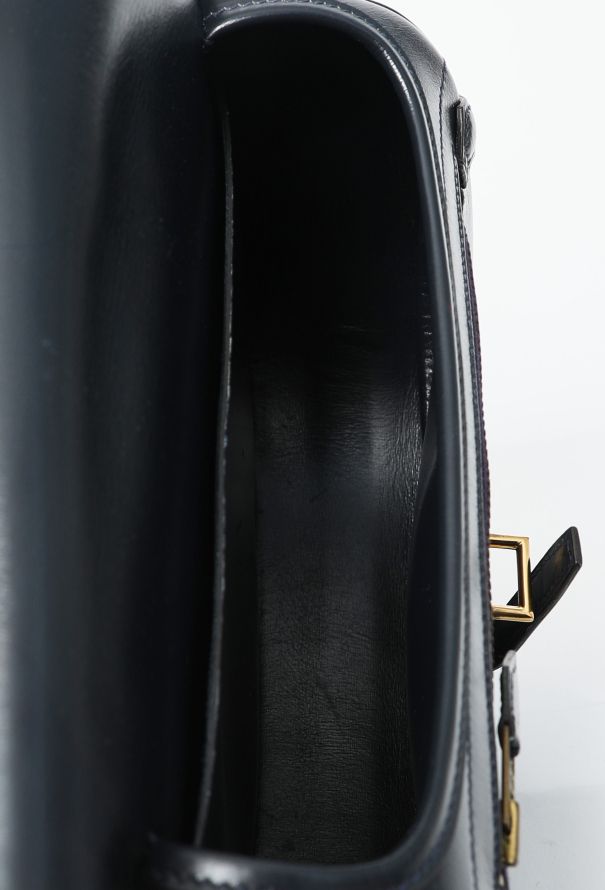 Hermès '90s Navy Box Balle de Golf Bag - 11