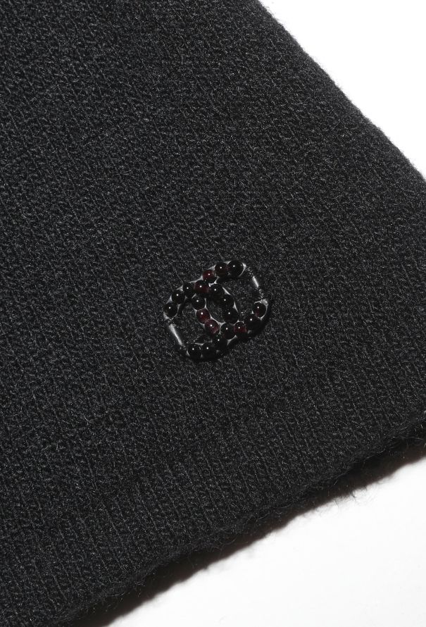 Chanel Frayed 'CC' Cashmere Tank - 7