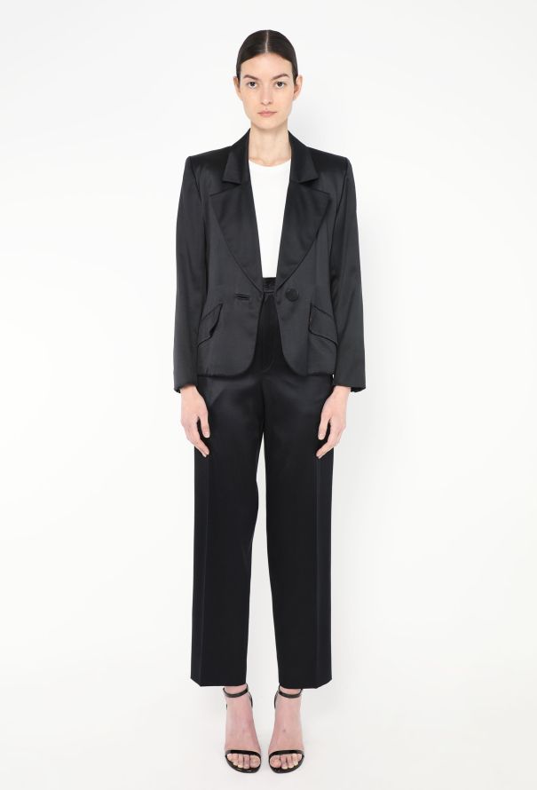 Saint Laurent Vintage Tailored Charmeuse Suit - 5