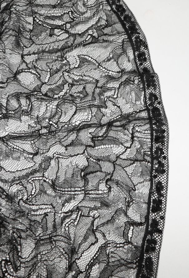 Chanel Embellished Tiered Lace Dress - 8