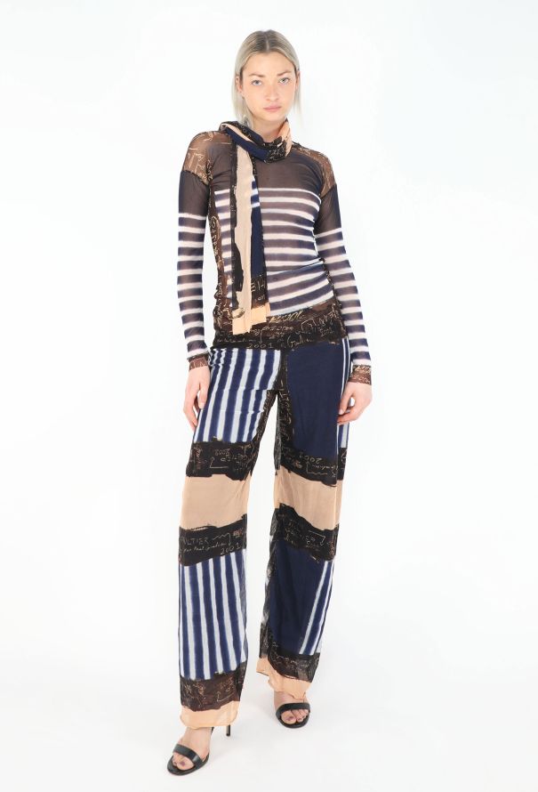 Jean Paul Gaultier 2001 Marinière Mesh Ensemble - 4