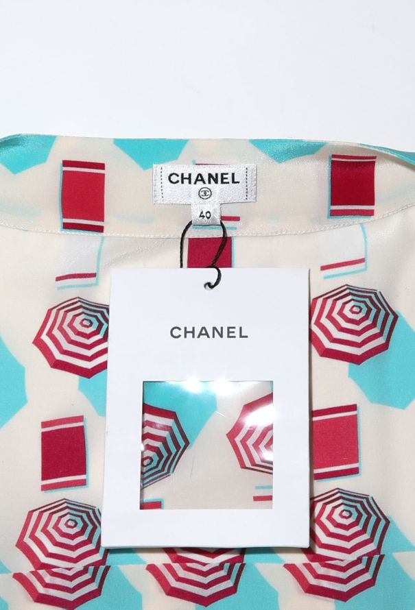 Chanel S/S 2019 Graphic Silk Dress - 6 Chanel S/S 2019 Graphic Silk Dress - 6