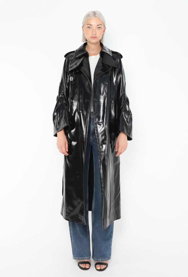 Sacai 2023 Patent Bell Sleeve Trench - 4
