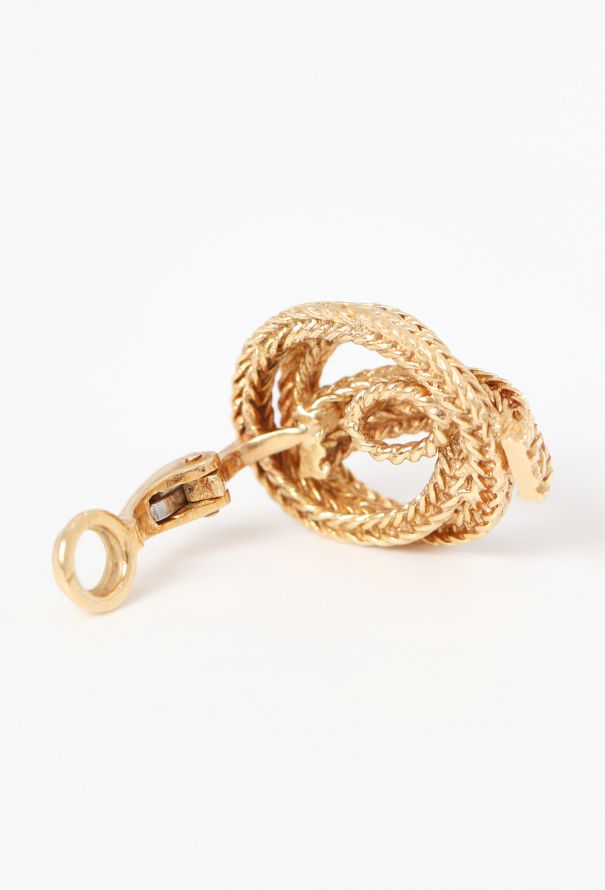 Vintage Fine Jewelry 18k Yellow Gold Braided Clip Earrings - 5 Vintage Fine Jewelry 18k Yellow Gold Braided Clip Earrings - 5