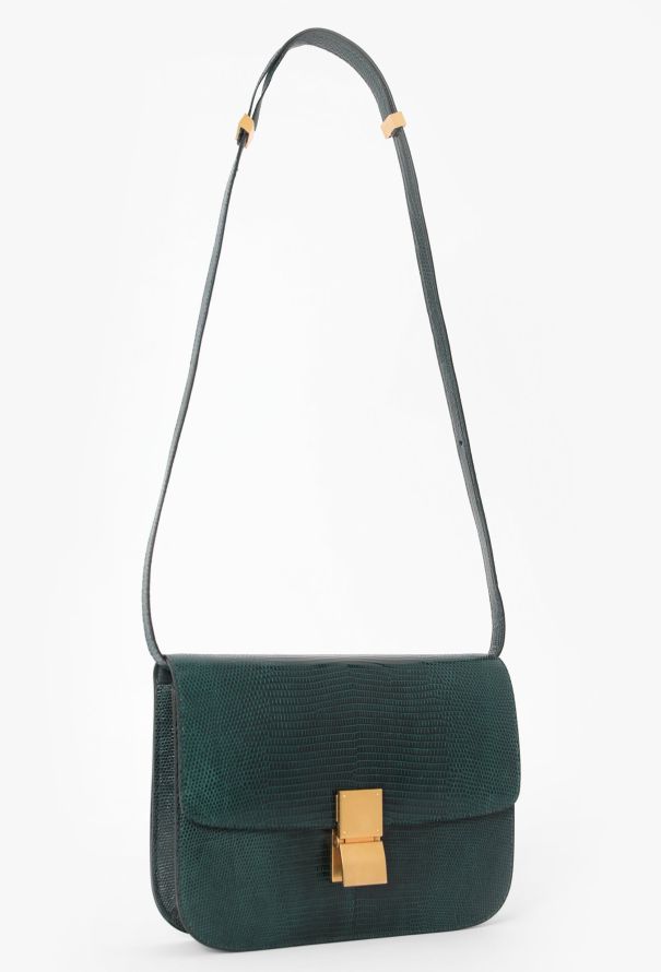 Green Classic Box Lizard Bag - Céline | Authentic & Vintage