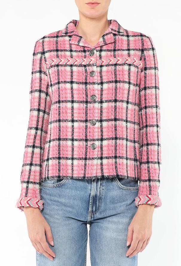 Chanel S/S 2024 Braided Trim Tweed Jacket - 6