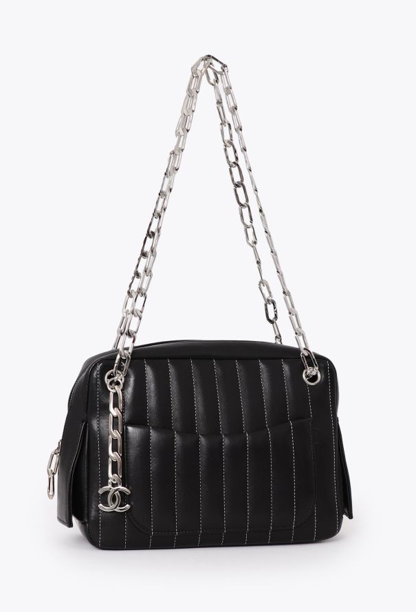 Chanel Black Mini Mademoiselle Camera - 2 Chanel Black Mini Mademoiselle Camera - 2