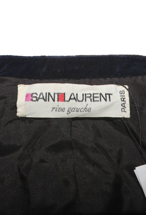 Saint Laurent COLLECTOR 1970 Striped Velvet Peasant Ensemble - 7
